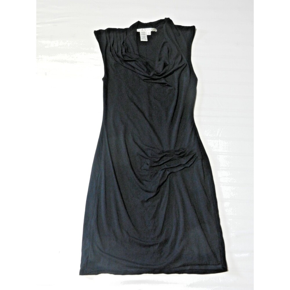Max Studio Black Cowl Neck Dress Women’s XS Curve Flattering Cocktail Dress